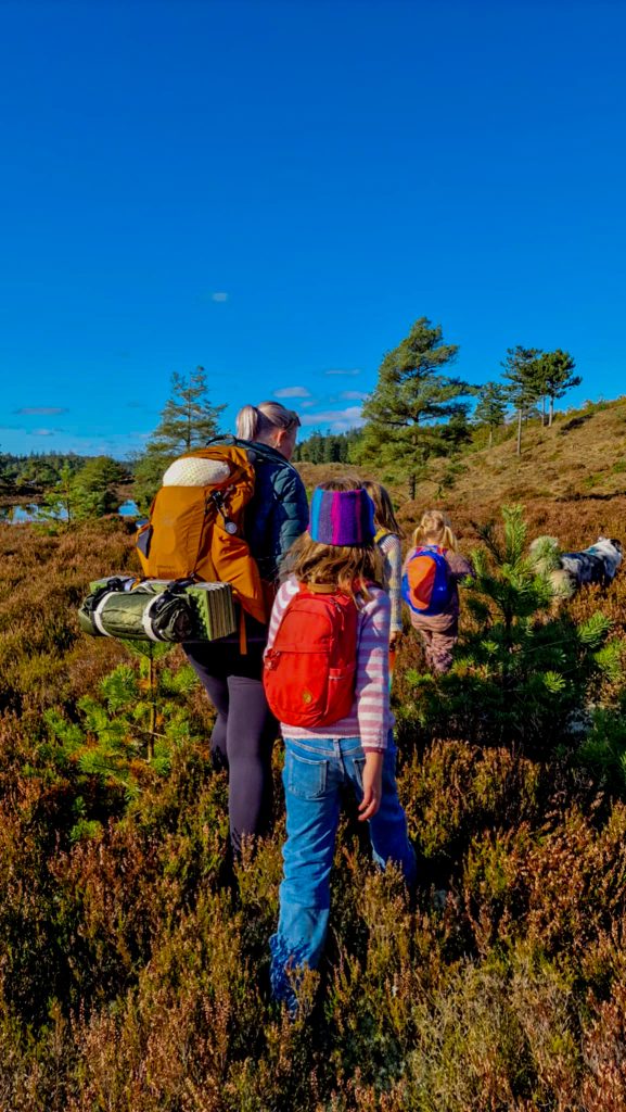 Hiking with kids in Denmark.