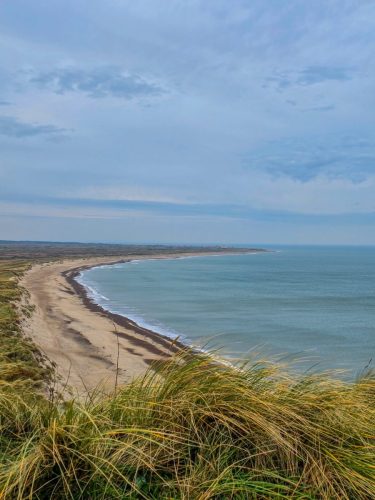 Bulbjerg klint a winter day with a stunning view